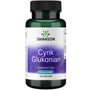 Swanson Cynk glukonian 15mg 250 tabletek