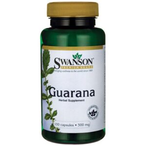 Swanson Guarana 500 mg 100 kapsułek