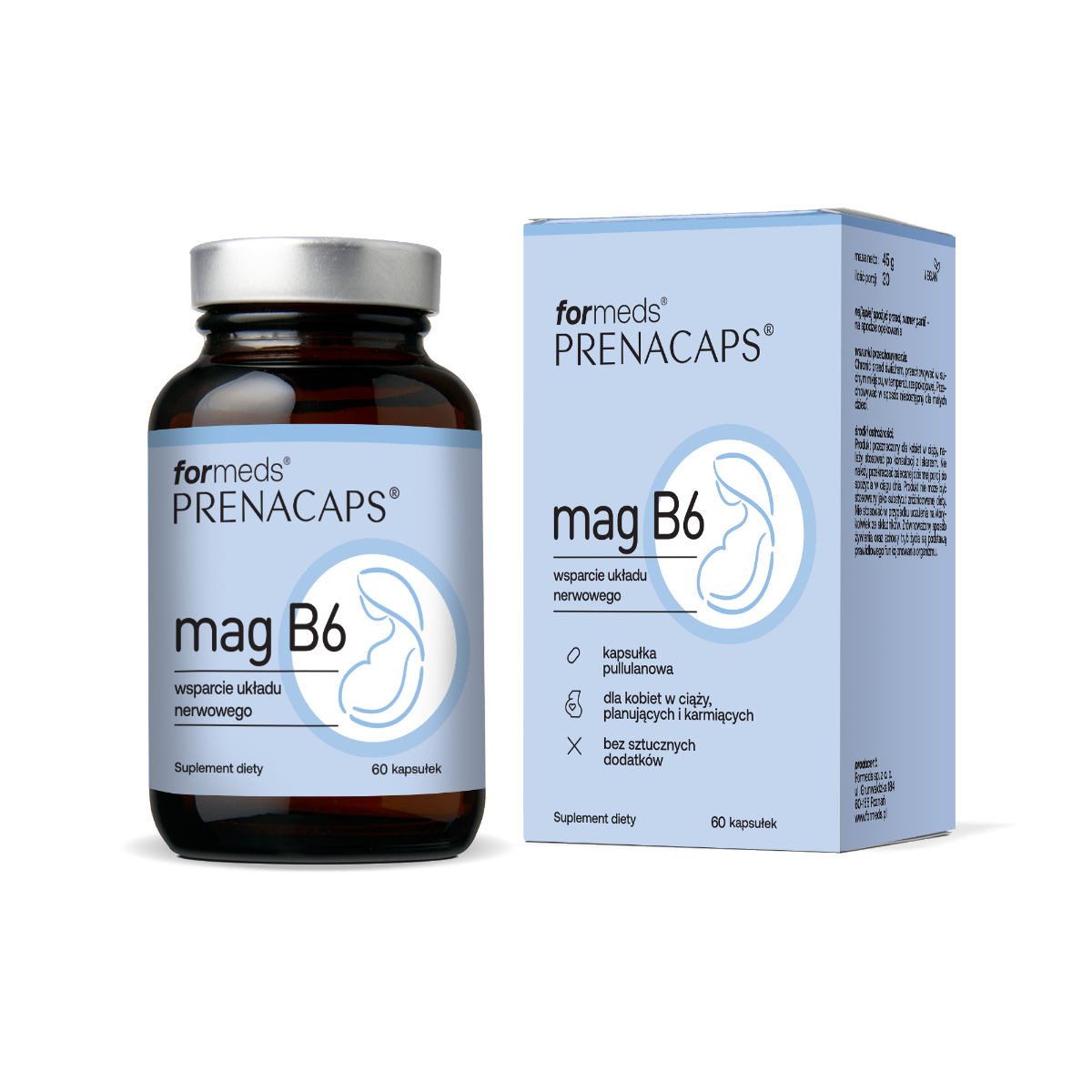 ForMeds Prenacaps Mag B6 60 kapsułek wegańskich