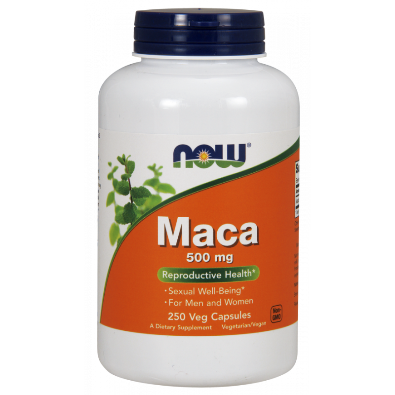 Now Foods Maca 500 mg 250 kapsułek wegańskich
