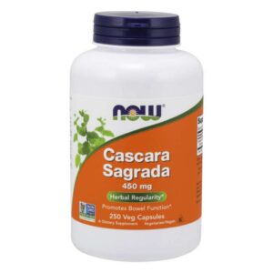 Now Foods Cascara Sagrada 450 mg 250 kapsułek...