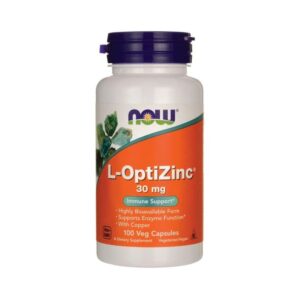 Now Foods L-OptiZinc 30 mg cynk plus miedź 10...