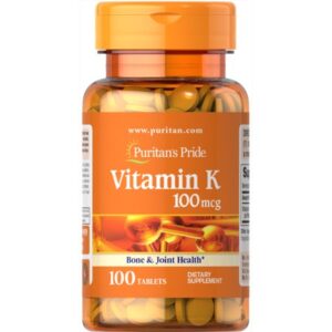 Puritan’s Pride Witamina K 100mg 100 ta...