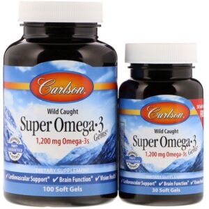 Carlson Labs Wild Caught Super Omega-3 Gems 1...