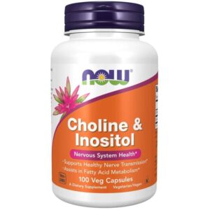 Now Foods Cholina i Inozytol 500 mg 100 kapsu...