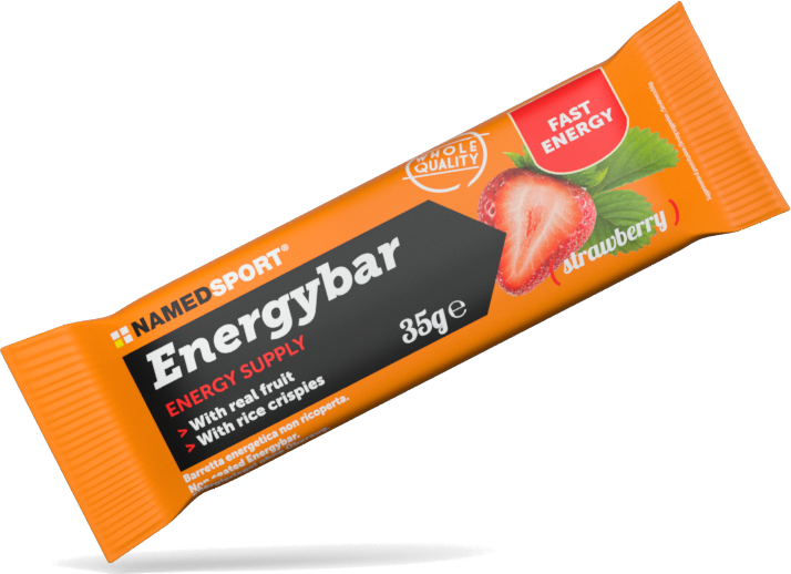 Namedsport Energy Bar Baton o wysokiej zawartości węglowodanów o smaku truskawkowym 35 g