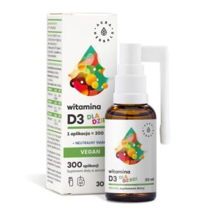 Aura Herbals Witamina D3 Vegan dla dzieci 30m...