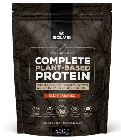 SolveLabs Complete Plant-based Protein 500g o smaku słonego karmelu
