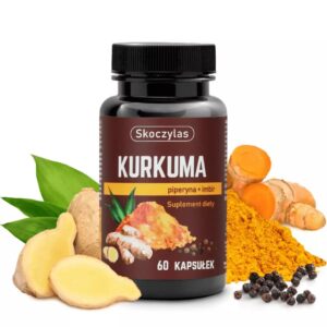Skoczylas Kurkuma, piperyna + imbir 60 kapsuł...