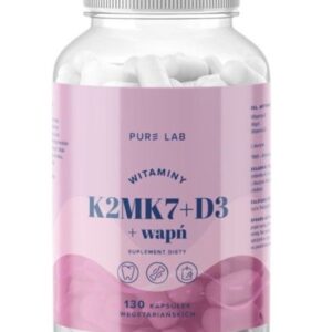 Pure Lab Witaminy K2MK7+D3+Wapń 130 kapsułek