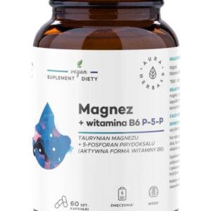 Aura Herbals Magnez + Witamina B6 (P-5-P) 60...