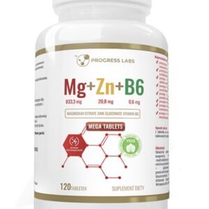 Progress Labs Mg+Zn+Vit B6 120 tabletek