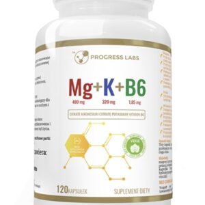 Progress Labs Mg+K+Vit B6 120 kapsułek
