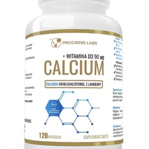 Progress Labs Calcium + Witamina D3 2000IU 12...