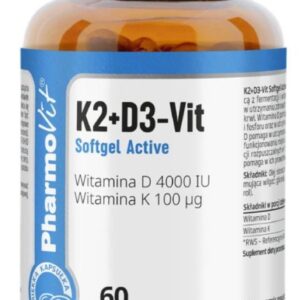 Pharmovit K2+D3-Vit Softgel Active 60 kapsułe...