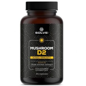 SolveLabs Witamina D2 MUSHROOM D2 Shiitake 20...