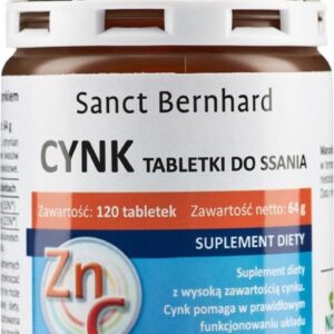 Sanct Bernhard Cynk + Witamina C 120 tabletek...