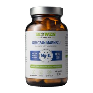 Biowen Jabłczan magnezu 835 mg z witaminą B6...