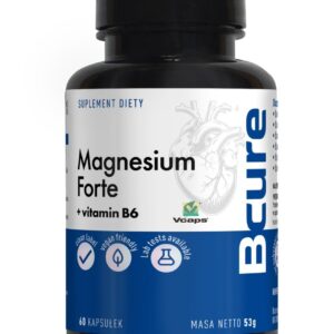 BCure Magnez Forte + Witamina B6 60 kapsułek