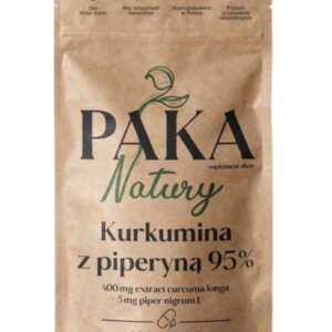 Paka Natury Kurkumina z piperyną 95% 60 kapsu...