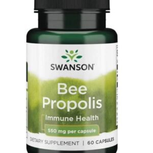 Swanson Bee Propolis 550mg 60 kapsułek