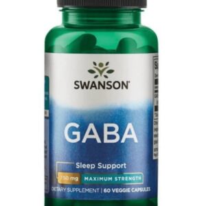 Swanson GABA Forte 750 mg 60 kapsułek