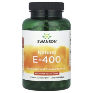 Swanson Witamina E Naturalna 400 IU 250 kapsu...