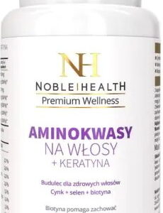 Noble Health Aminokwasy na włosy + keratyna 6...