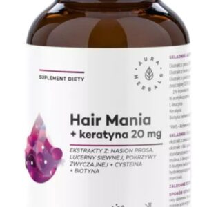 Aura Herbals Hair Mania + keratyna 20 mg 120...