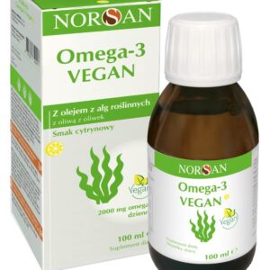 Norsan Omega-3 Vegan olej z alg 100 ml o smak...