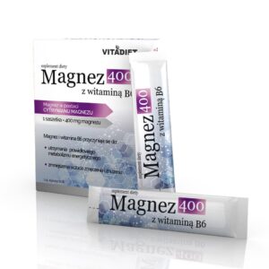 VITADIET Magnez 400 mg z witaminą B6 14 sasze...