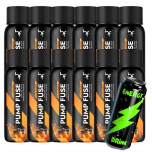 BodyFuse Pump Shot 60 ml energetyk zestaw 12...