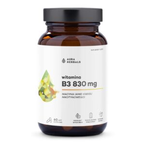 Aura Herbals Witamina B3 830 mg niacyna 60 ka...